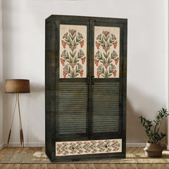Cynthia 2 Door Wardrobe with Wheel Castor - Fabuliv
