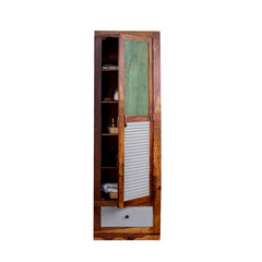 Single Door Wardrobe with Wheel Castor
