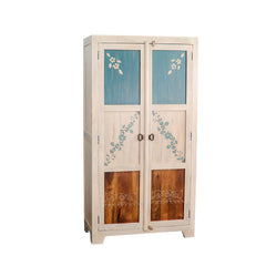 Athens Solid Wood 2 Door Wardrobe - Fabuliv