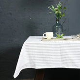 Snowhite Textured Table Cover