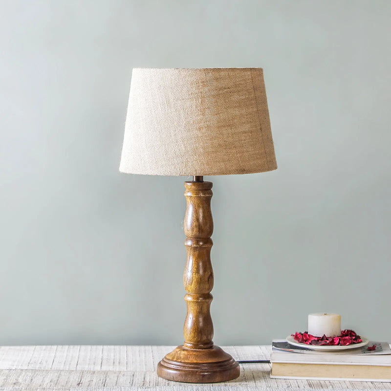 Cordelia Wood Table Lamp - Fabuliv