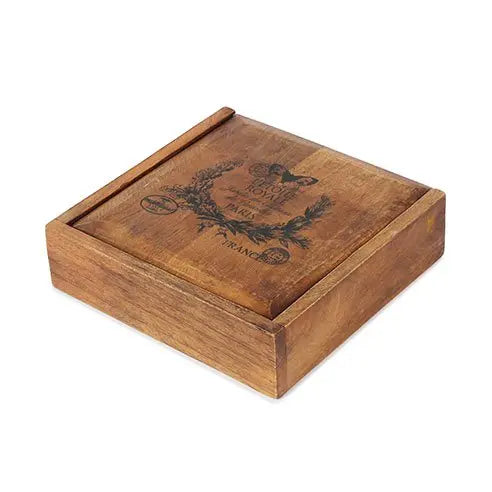 French wooden box with 4 compartments2