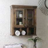 Solid Wood Double Door Bathroom Cabinet 1