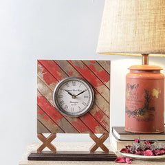 Hillwood Teal 10 Square Table Clock