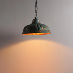 Turq. Terracotta Pendant Lamp 3