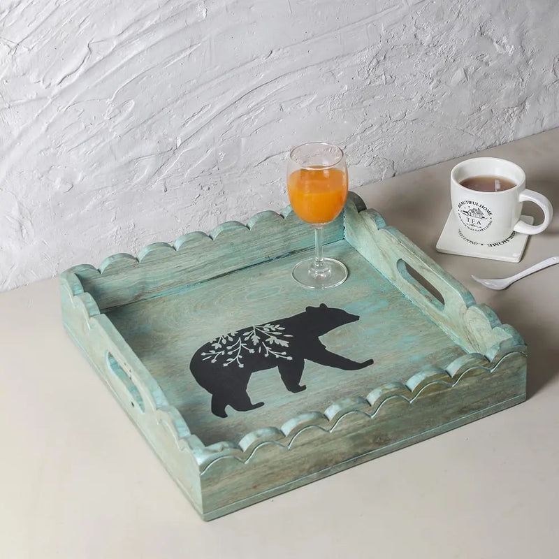 Simba Distress Green Tray