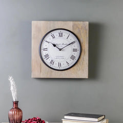 Buy Madras Ivory 13" Square Wall Clock online