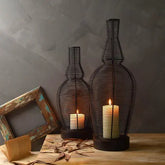 LEROY Candle Stand with woden stand Small2