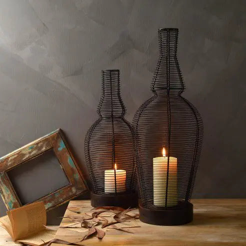 LEROY Candle Stand with woden stand Small2