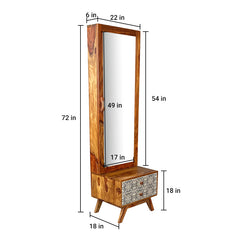 Felice Solid Wood Dressing Table - Fabuliv