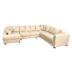 Striado Upholstered Sofa With Chaise Sectional sofas in Beige