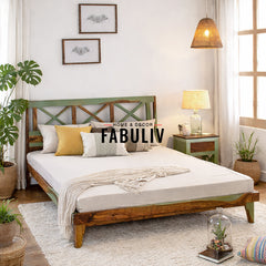 Mavis Solid Sheesham Wood Bed