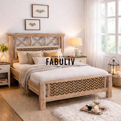 Margot Hand Painted Solid Wood Bed