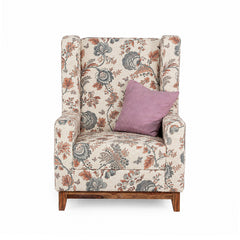 Vilius Lounge Chair in Printed Fabric