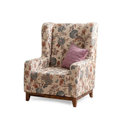 Vilius Lounge Chair in Printed Fabric