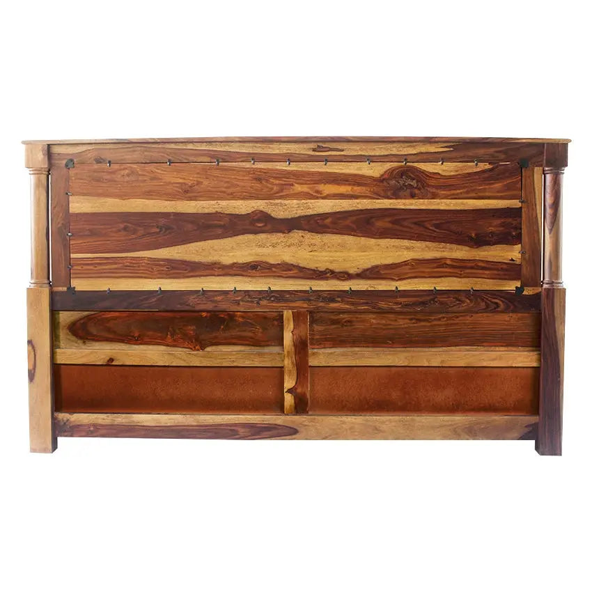 Raison Hand Painted Solid Wood Bed with Storage