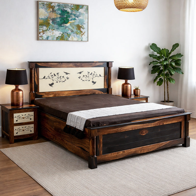 Venetian Solid Wood Bed