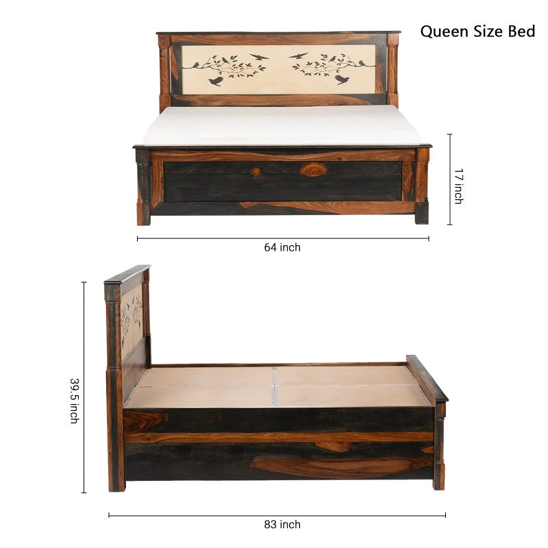 Venetian Solid Wood Bed