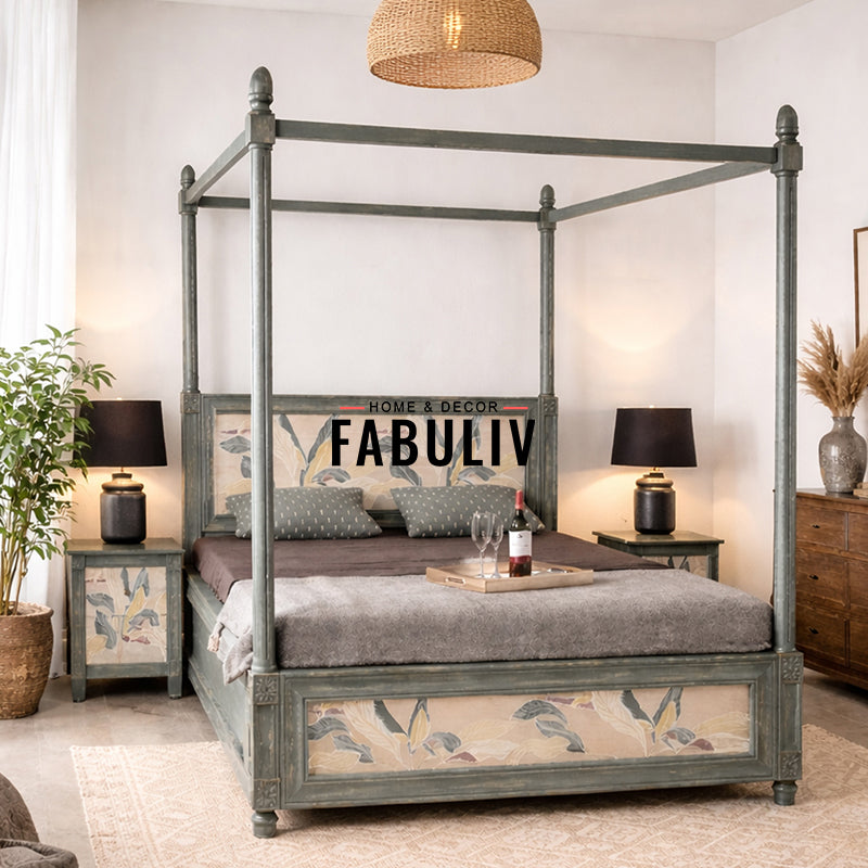 Serene Sanctuary Solid Wood Bed