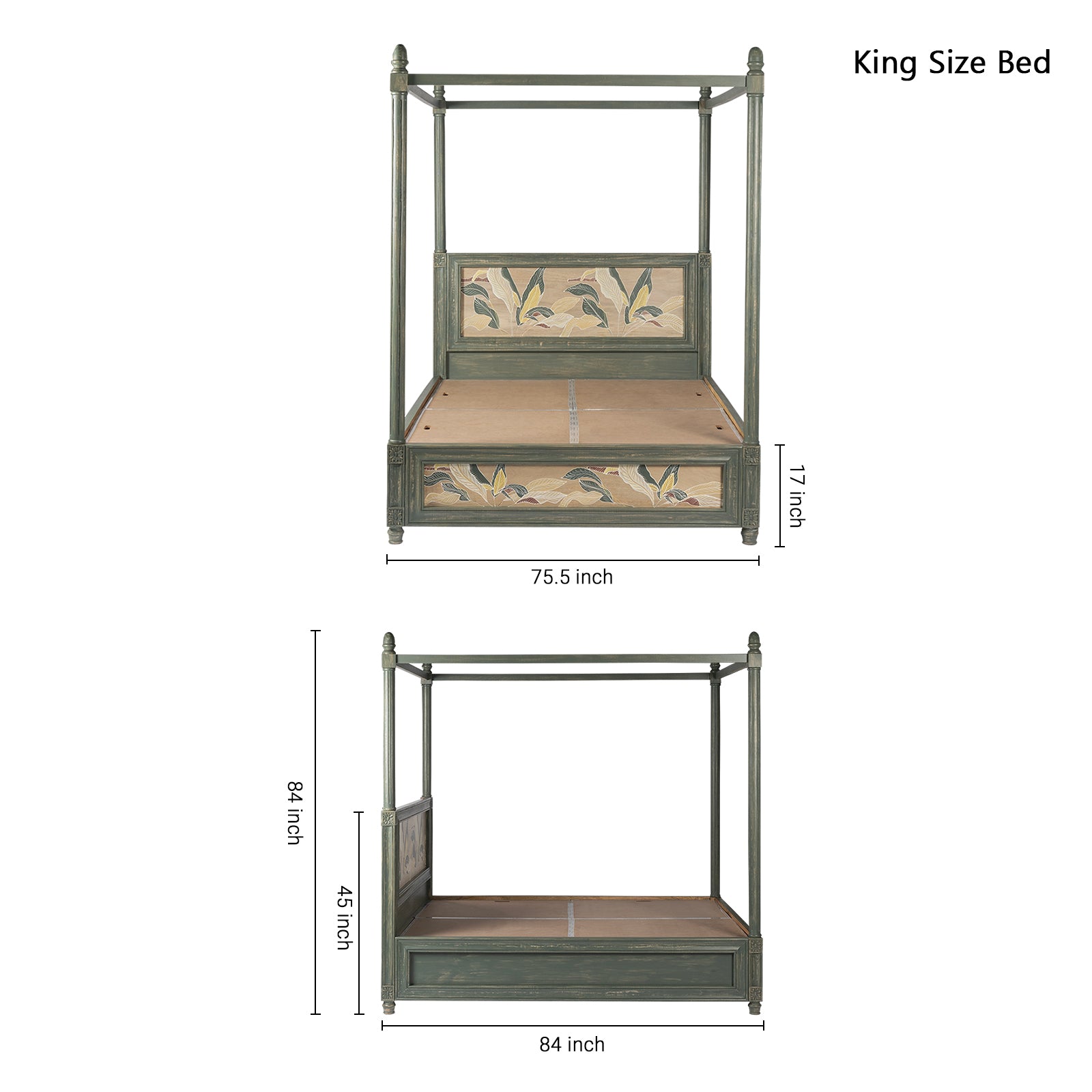 Serene Sanctuary Solid Wood Bed