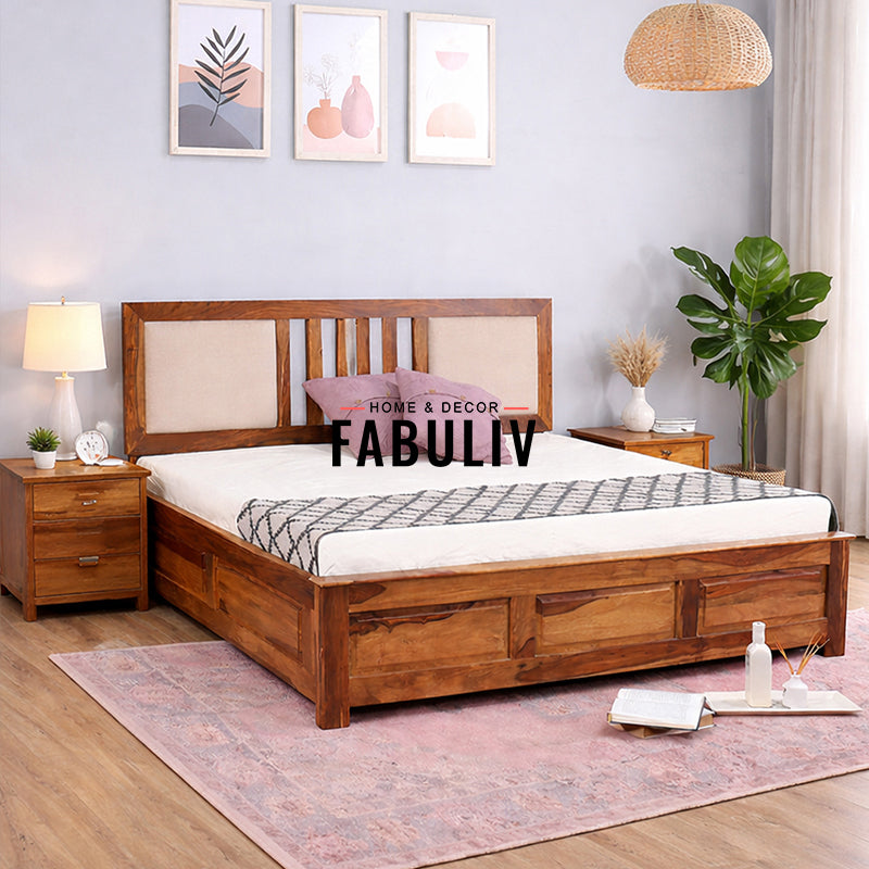 Evelyn Sheesham Wood Bed