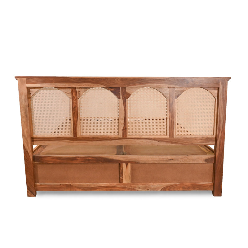 Velario Solid Sheesham Wood Bed with Storage