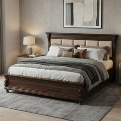Sandon Solid Sheesham Wood Bed with Storage