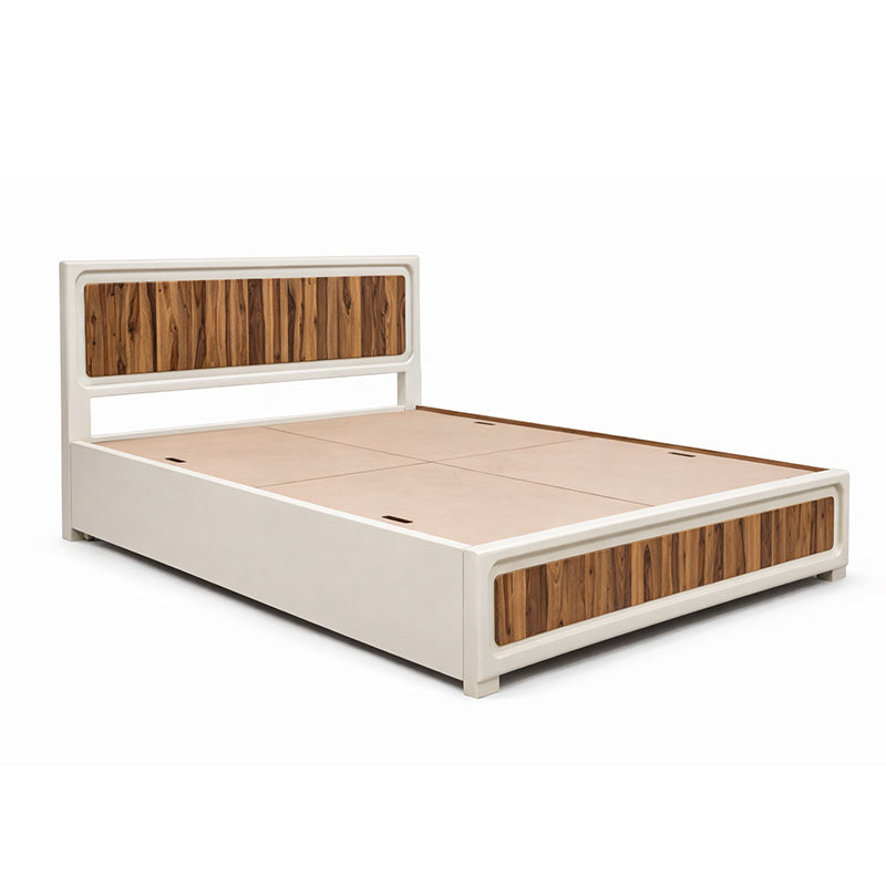 Advaya Solid Mango Wood Bed with Storage