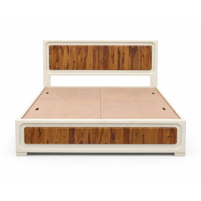 Advaya Solid Mango Wood Bed with Storage