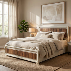 Advaya Solid Mango Wood Bed with Storage