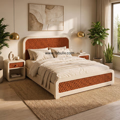 Nuvola Solid Mango Wood Bed