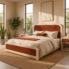 Nuvola Solid Mango Wood Bed