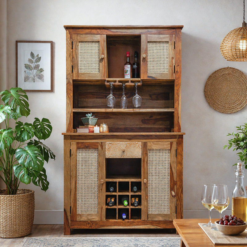 Raffine Wood Bar Cabinet