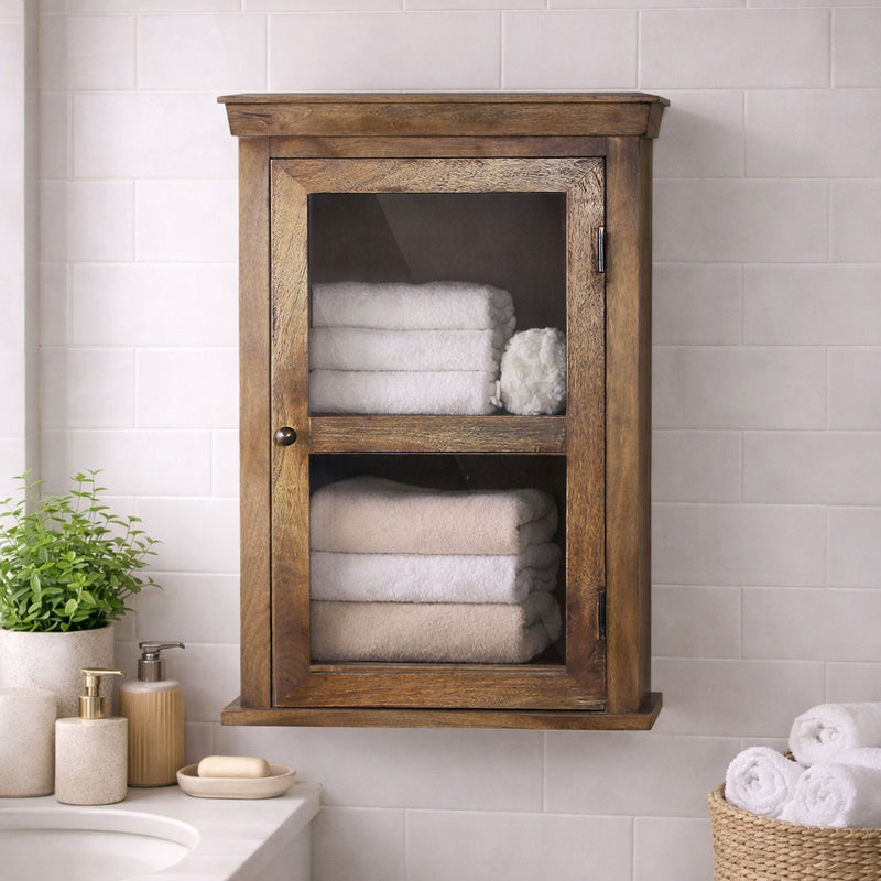 Solid Wood Bathroom Cabinet