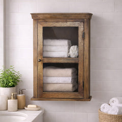 Solid Wood Bathroom Cabinet