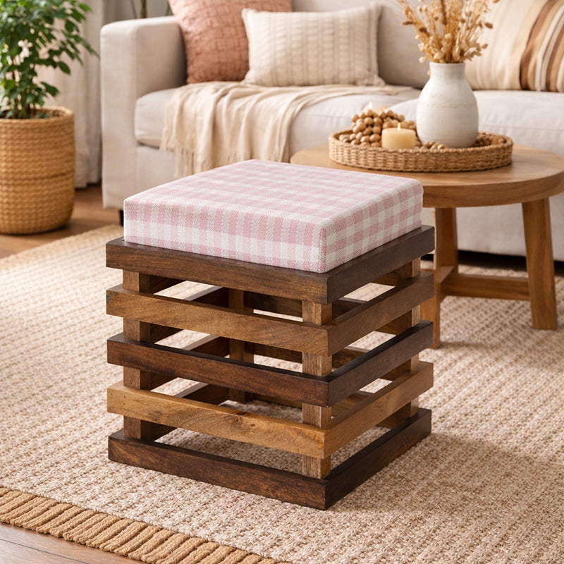 Roxane Solid Wood Stool