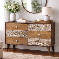 Arthur Solid Wood Hand Carved Cabinet