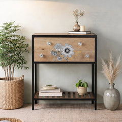 Finley Iron and Wood Console Table