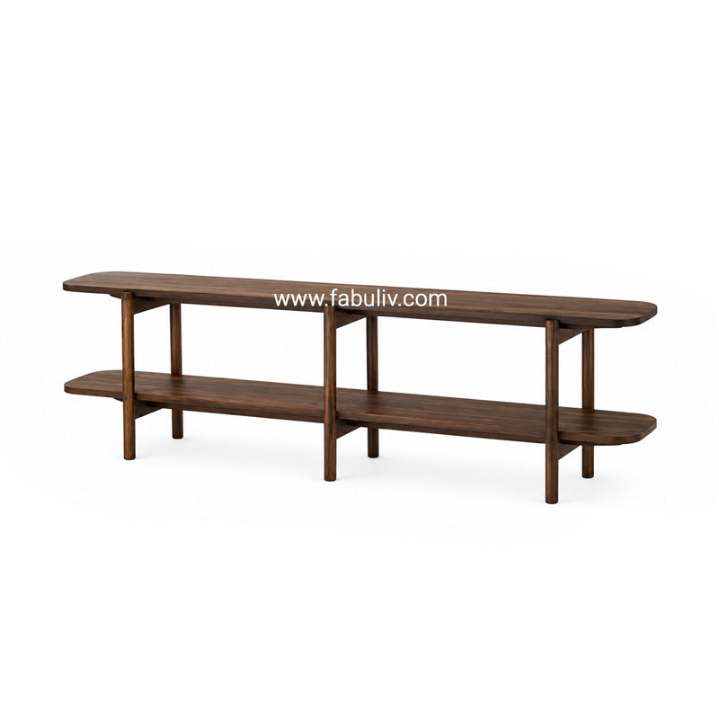 Veylora Console Table in Walnut Colour