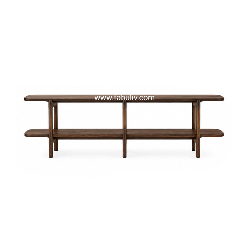 Veylora Console Table in Walnut Colour