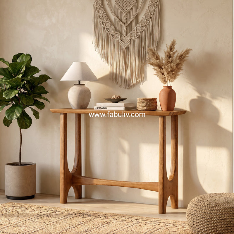 Cavelle Sheesham Wood Console Table