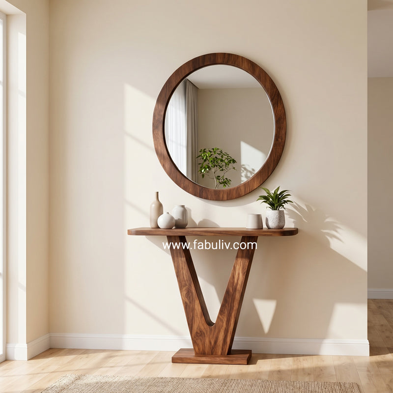 Vivere Sheesham Wood Console Table