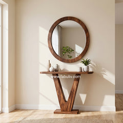Vivere Sheesham Wood Console Table
