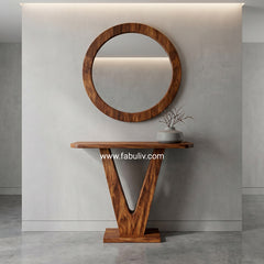 Vivere Sheesham Wood Console Table