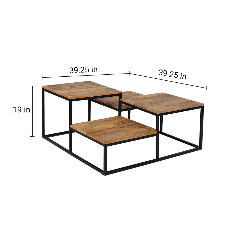 Nova Iron and Wood Coffee Table