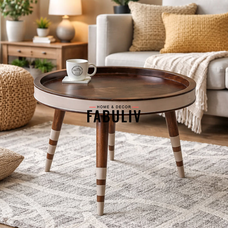 Zach Round Coffee Table in 2 Sizes