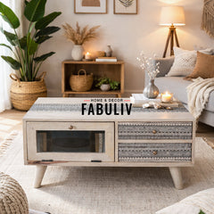 Maple Tribal Coffee Table in 2 Sizes