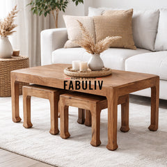 Richard Teak Coffee Table Set 44" X 24"