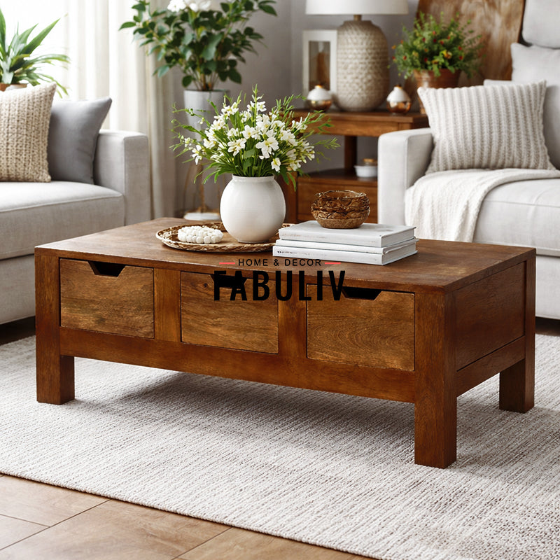 Susan Oregon Rectangular Coffee Table