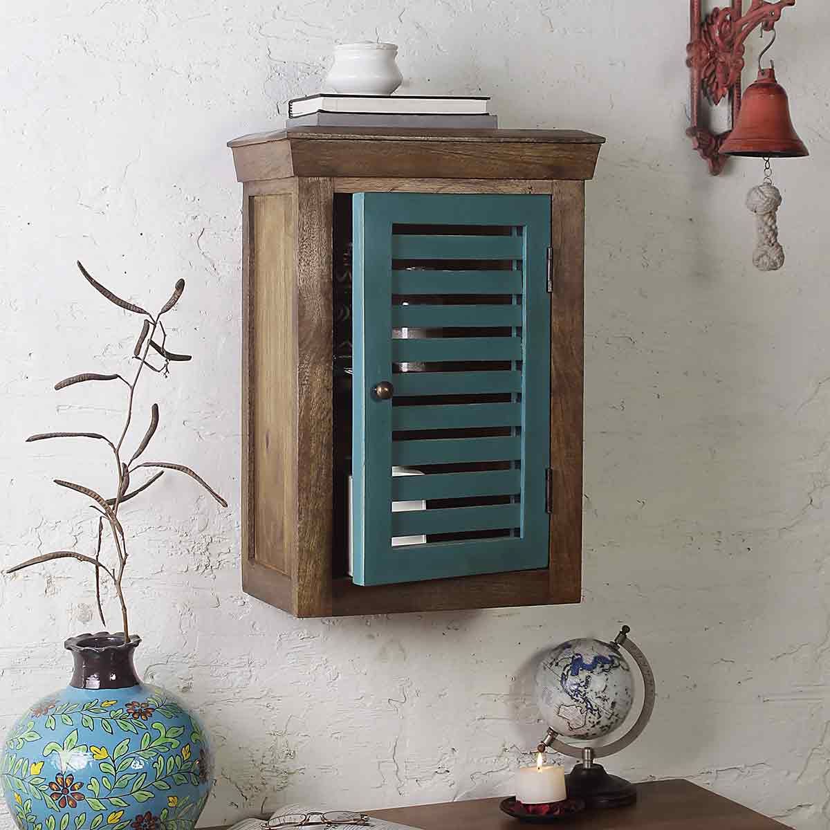 Cappi Solid Wood Vintage Wall Shelf